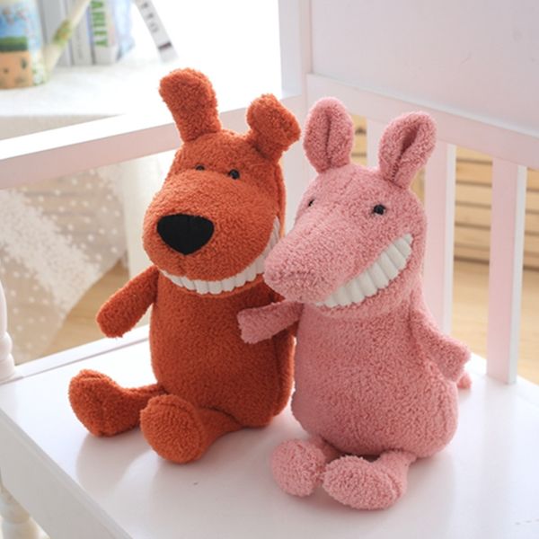 Jouets en peluche de dessin animé, poupée souriante, dinosaure, cochon, renard, chat, ours, âne, animal en peluche, pour cadeau d'anniversaire pour enfant, collection, décoration de la maison