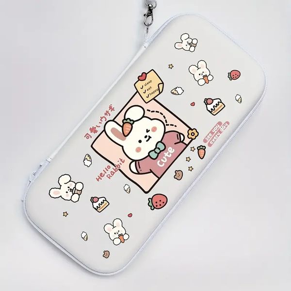 Dessin animé lapin étui de transport accessoires sac de rangement pour Nintendos Switch étui de voyage Portable pour Nitendo Switch Lite accessoires de Console