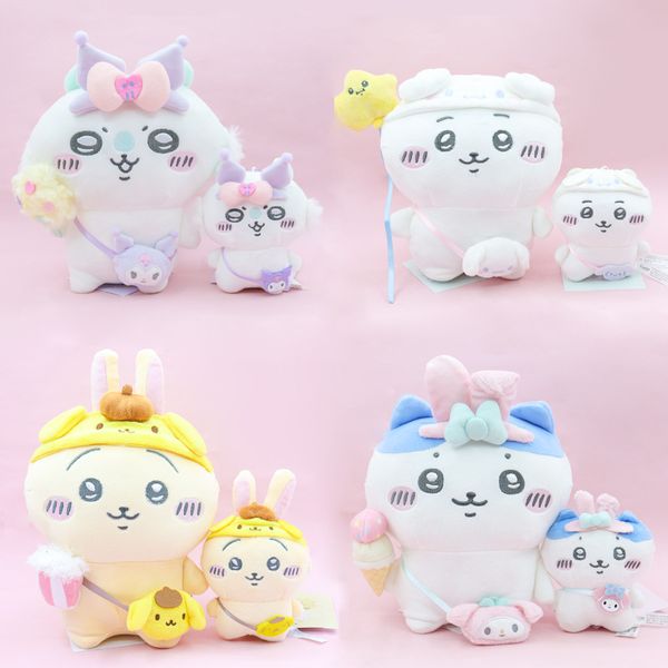 Cartoon Auto depreciendo el oso transformado en la serie Kuromi Big Eared Dog Lindo Fe Lading Doll Bag Pendence