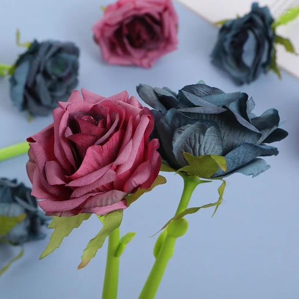 Stylo Gel en Silicone dessin animé Rose créatif, doux et mignon, Style fleur, Signature, papeterie coréenne, accessoires de bureau
