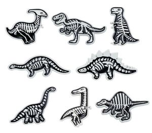 Cartoon Schedel Dinosaurus Skelet Broche Pins 12st Set Grappige Dieren Legering Emaille Verf Men039s Pak Broches Kleine Kleding Jewel4351715