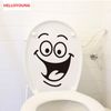 Dessin animé Smile Stickers toilettes Fonds d'écran Fonds d'écran Art de style All-match Murale étanche à la toilette Décor de la maison Toile de fond amovible