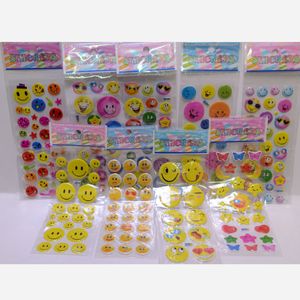 cartoon smiley gezicht sticker kinderen inspirerende perspectief bubble prijs sticker speelgoed gratis schip fabriek prijs verkoop 10 stks / partij bestel meer