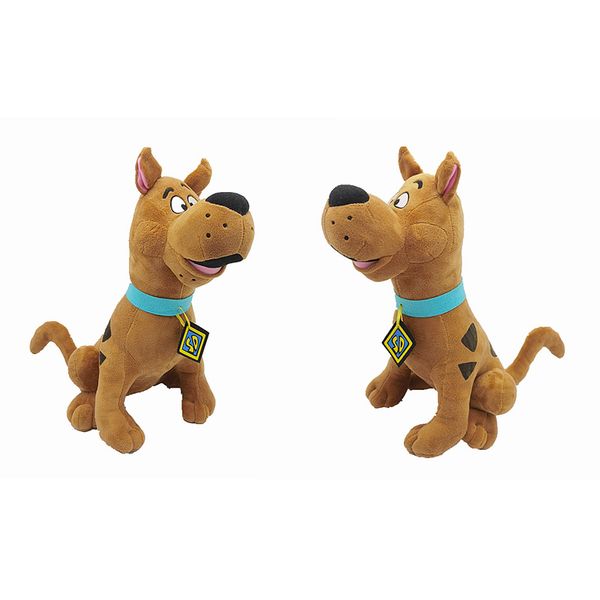 Dessins animés en peluche brun grand dane chien peluche jouets scooby pelucheux