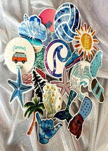 Dessin animé Summer 50 Surfing Beach Sunshine Graffiti Autocollants Stickers Suise Refrigérateur Skateboard PVC PVC TE5V6049662