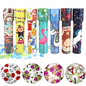 Jouets d'intelligence Dessin animé cheval flamant rose magique Kaléidoscopes rotatifs évolutifs Rotation étendue Réglable Fantaisie Couleur Monde Enfants Autisme Enfant ToyC5625