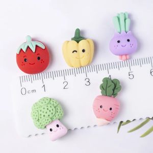 Dessin animé légume citrouille chou-fleur oignon résine breloques pour trouver des bijoux mignon pendentif bricolage boucles d'oreilles accessoire