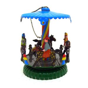 Cartoon Winding-Uppin Toys, Creative Tinplaat Christmas Carrousel Hanger, Nostalgische Stijl, Kid 'Party Verjaardag Geschenken, Verzamelen, Decoratie