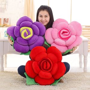 Cartoons Mooie bloemvorm Zachte kussen Huishoudelijke producten Sofa Back Cushion Creativiteit Bed Voering Living Roomf8256 210420