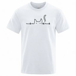 Cartos Mannen Vrouwen T-shirts Kat Leuke Pritned Cott O-hals T-shirt voor Korte Mouw Top Tee Shirt Grappige streetwear Kleding