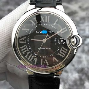 Cartre Luxury Top Designer Automatische horloges 42 mm Watch Heren Blue Balloon Mechanische zwarte plaat WSBB0003 met originele doos