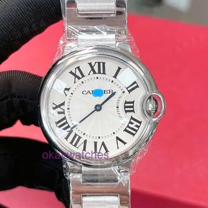 Cartre Luxury Top Designer Automatische horloges Flash Shot 36 6mm Blue Ballon Series Watch Quartz Neutraal met originele doos