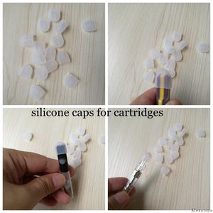 Cartouches capuchons en silicone pour huile épaisse 510 réservoir o stylo couvercle anti-poussière en caoutchouc capuchon jetable pour embouts d'égouttement plats th205 CE3