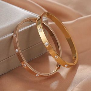 Carts armband Koreaanse versie van niet-vervagende roségoud vol diamant gesp aan sterrenarmband met hoogwaardige gevoel gepersonaliseerde en eenvoudige vriendinnen hand sieraden