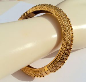 CARVE 22K 23K 24K THAISE BAHT GEEL MASSIEF GOUD GP SIERADEN BANGLE ARMBAND BA09