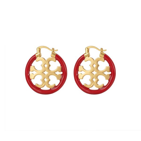 Boucles d'oreilles à cerceaux sculptées avec des bijoux métalliques de cercle coloré pour les femmes