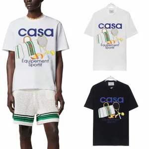 Casa Blanca Casablanc Shirt Casablanca Tshirts Mens Shirt T-shirt 2024 Nouveau style vêtements pour hommes Designer Graphic Tee