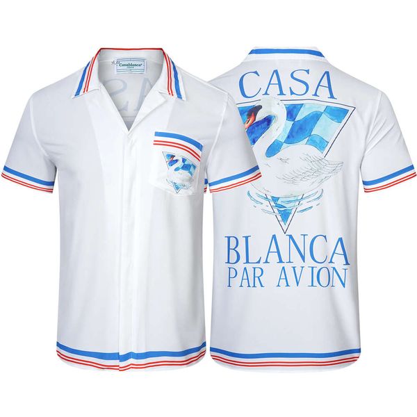 Casa Blanca Designer T-shirt Mode d'été Hommes Femmes T-shirts Casablanc T-shirts Hommes Shorts Femmes 2024 Nouveau style Casa Shirts Graphic Tee Hip Hop Sports Top 1801