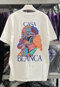 Casa Blanca Men's Tshirts Summer Casablanca Tshirts LETTRE DE HAUTE QUALITÉ IMPRESSION COURT CHEPS CASABLANC CORTT