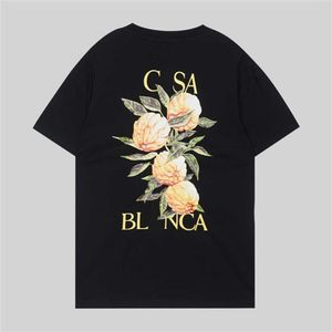 Casa Blanca Mens Designer T-shirt Tshirt Luxe Tshirt Casa Blanca Man Luxury Shirt for Men Top surdimension