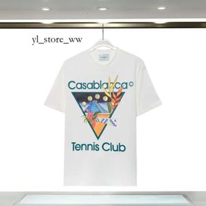 Casa Blanca Shirt Designer Casablanc Shirts Fashion Men T-shirts décontractés Homme Vêtements Street T-shirts Tennis Club Casablancas T-shirts Shorts Cloths F6ae