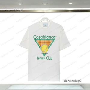 Casa Blanca Shirts Designer Casablanca T-shirt Fashion Men T-shirts décontractés Vêtements Street Designer T-shirts Tennis Club Shorts Chéchs Sherst Shirts Luxury 646