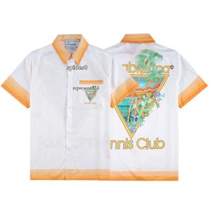 casa blanca shirts Nieuwe Luchtvaart Venster Thema Print Heren Dames Losse en veelzijdige shirts met korte mouwen voor zomerkleding