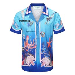 Casa Blanca t-shirt été nouveau océan monde sous-marin imprimé Casablanca ample Style hawaïen américain chemise