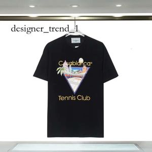 Casa Blanca T Shirt Tennis Club T Shirt Mens Designer Shirt Mode Casual Tees Street Taille S-3xl Été Blanc Noir Bleu Vêtements 1871