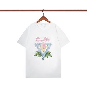 Casa Blanca T-shirts Shirt Vrouwen Nieuwe Stijl Kleding Heren Designer Grafische Tee Ademend Katoen Print Brief Paars Korte Mouw Trapstar Mannen Polo X