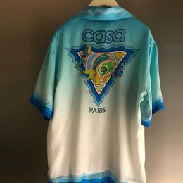 Casa Designer Mode Kleding Overhemden Trainingspakken Haha Boutique Casablanca Shirt Heren Dames Zomer Losvallend Veelzijdig Reizen Modemerk Korte mouw 2029