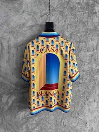 Casa Designer Mode Kleding Overhemden Trainingspakken Haha Boutique Casablanca Shirt Heren Dames Zomer Ruimvallend Veelzijdig Reizen Modemerk Korte mouw 2028