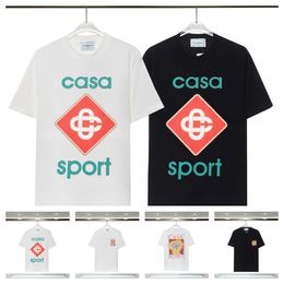 Casa Fashion Blanca Mens T-shirts Green Summer Womens Designers Tshirts en vrac Tees surdimension