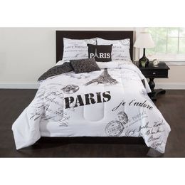 Casa Paris J adore 5-delige meerkleurige dekbedset met 100 polyester vulling, vol