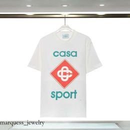 Casa T-shirt Mens Casablanca T-shirt Men de mode T-shirts décontractés Homme Vêtements Street Designer T-shirts Tennis Club Shorts Clothes Clothes Shirts Luxury Shirt 738