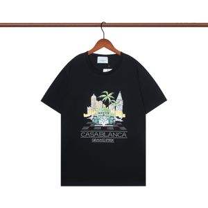 Casablanc Designer T-shirts Heren T-shirts Zomer Casual T-shirts met ronde hals Amerikaanse maat S-2XL