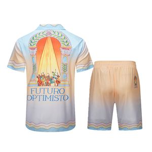 Casablanc Heren Designer Shirts Luxe Merk Heren Shirts Mode Geometrische print bowlingshirt Hawaii Bloemen Casual Shirts Maat M-3XL