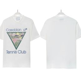 Casablanc heren t-shirt designer t-shirt shirts Apparel fashion tees merk tshirt luxe Korte mouw herenkleding Trainingspak t-shirt vrije tijd dameskleding