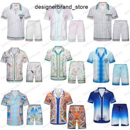 Casablanc-S 22SS Designer Men T-shirt Set Masao San Print Mens Casual and Short Womens Loose Silk Tees T-T-T-T-T-SHIRT FREE TSHIRT TIME M - 3XL 1ZYR