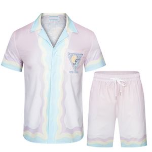 Casablanc-s 23ss chemises de créateurs Masao San imprimer chemise décontractée pour femmes chemise en soie lâche manches courtes t-shirt de luxe t-shirts de haute qualité