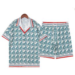 Camisa Casablanc 2024 Camisas de diseñador Masao San estampado para hombre camisa casual para mujer camisa casablacnca de seda suelta manga corta camiseta de lujo camisetas de alta calidad