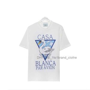Casablanc Shirt 23SS Men T-shirts Fashion Man Women Smiley Casablanca Printing Tees Us Us Size S-XL 5 6MBI