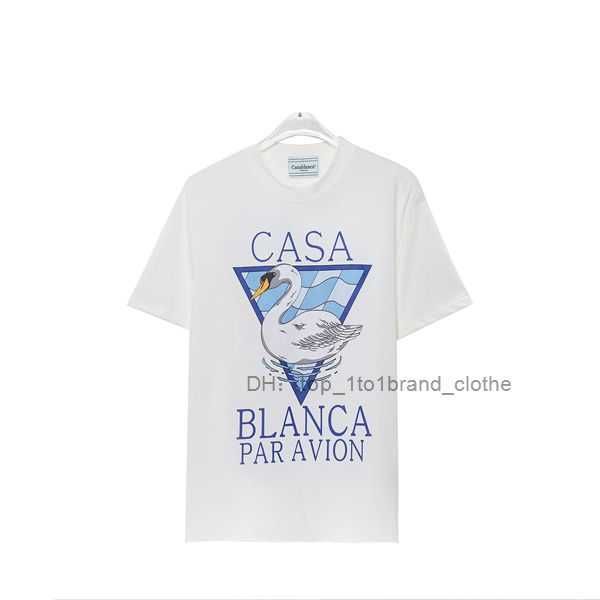 Casablanc Shirt 23ss Hommes T-shirts Mode Homme Femmes Smiley Casablanca Impression Tees Us Taille S-xl 5 6MBI