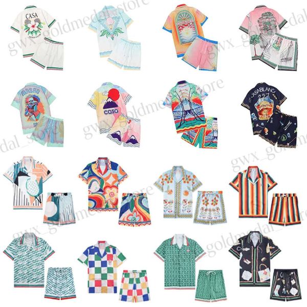 camiseta Casablanc Diseñador de diseñador Mens y sets de malla pantanos de malla Casa Blanca Men Polo Camiseta Masao Masao SAN Camisas gráficas gráficas Camisetas de seda suelta Summer Copa 439