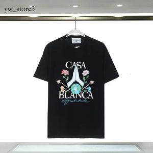 Casablanc Shirt Men T-shirts Designer Casa Blanca Fashion Men T-shirts décontractés Casa Man Clothing Street T-shirts T-shirts Tennis Club Casablancas Shirts Shorts Sleeve 0ab3