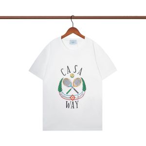 Casablanc shirt heren t shirts dames ontwerper t-shirt sportkleding mannen hiphop casual tees us size s-xxl