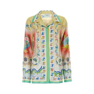 Chemise boutonnée casablanca imprimée haut ample et fin chemise hawaïenne avec tempérament chemises casablanc