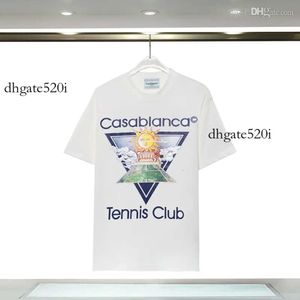 Casablanca Casablancas Camisa para hombre Camisetas Hombres Mujeres Diseñadores Camisetas Camisetas Ropa Tops Hombre S Casual Pecho Carta Camisa Ropa de lujo St