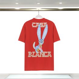 Casablanca Chemise de luxe Hommes T-shirts de créateurs T-shirts surdimensionnés de haute qualité Casablanc Chemise Casa Blanca Vêtements Mode Été Hip-pop Streetwear