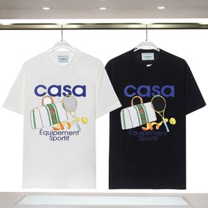 Casablanca T-shirt de mode de luxe masculin Casablanca Casablanca Clothing Fashion Summer Collier Collier court 002